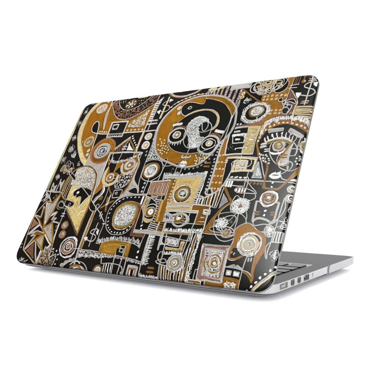Gold & Black MacBook Case