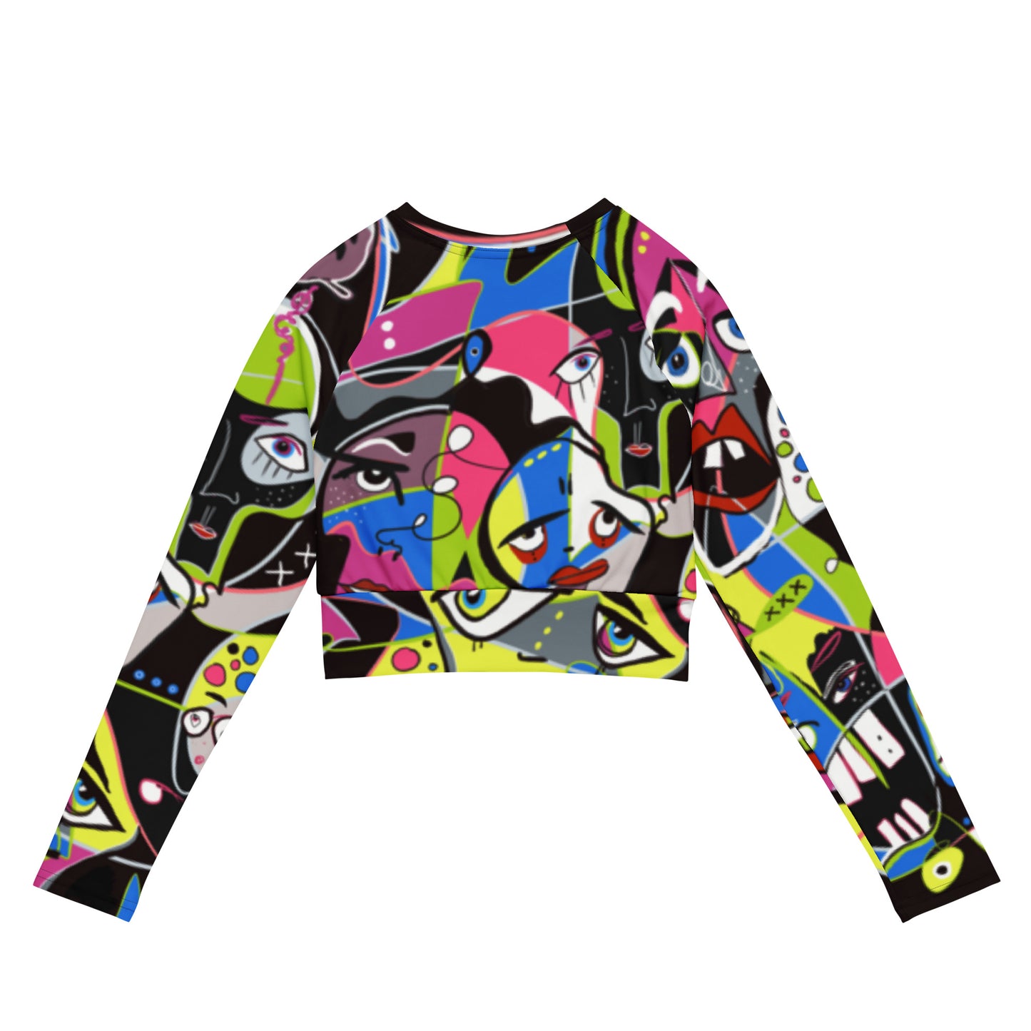 High quality recycled long-sleeve crop top