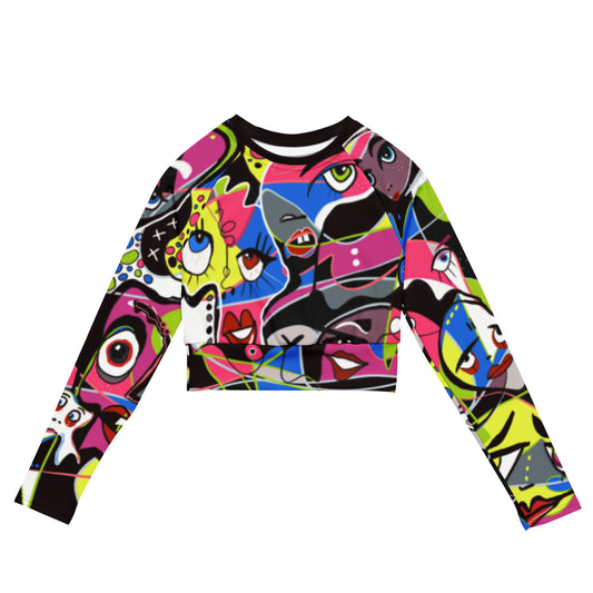 High quality recycled long-sleeve crop top