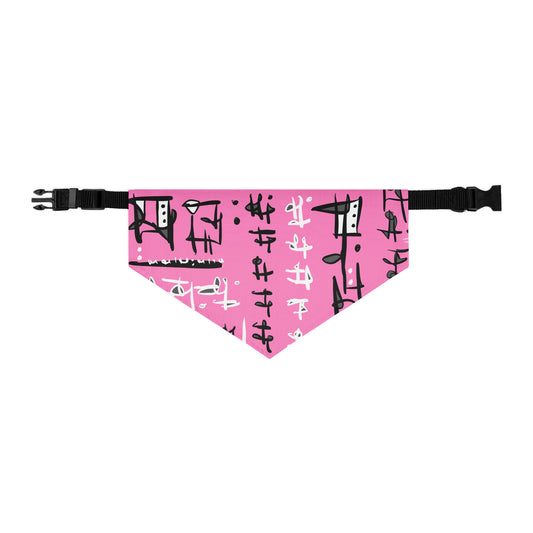 Pink pet bandana collar — NAIVISTA PETS collection